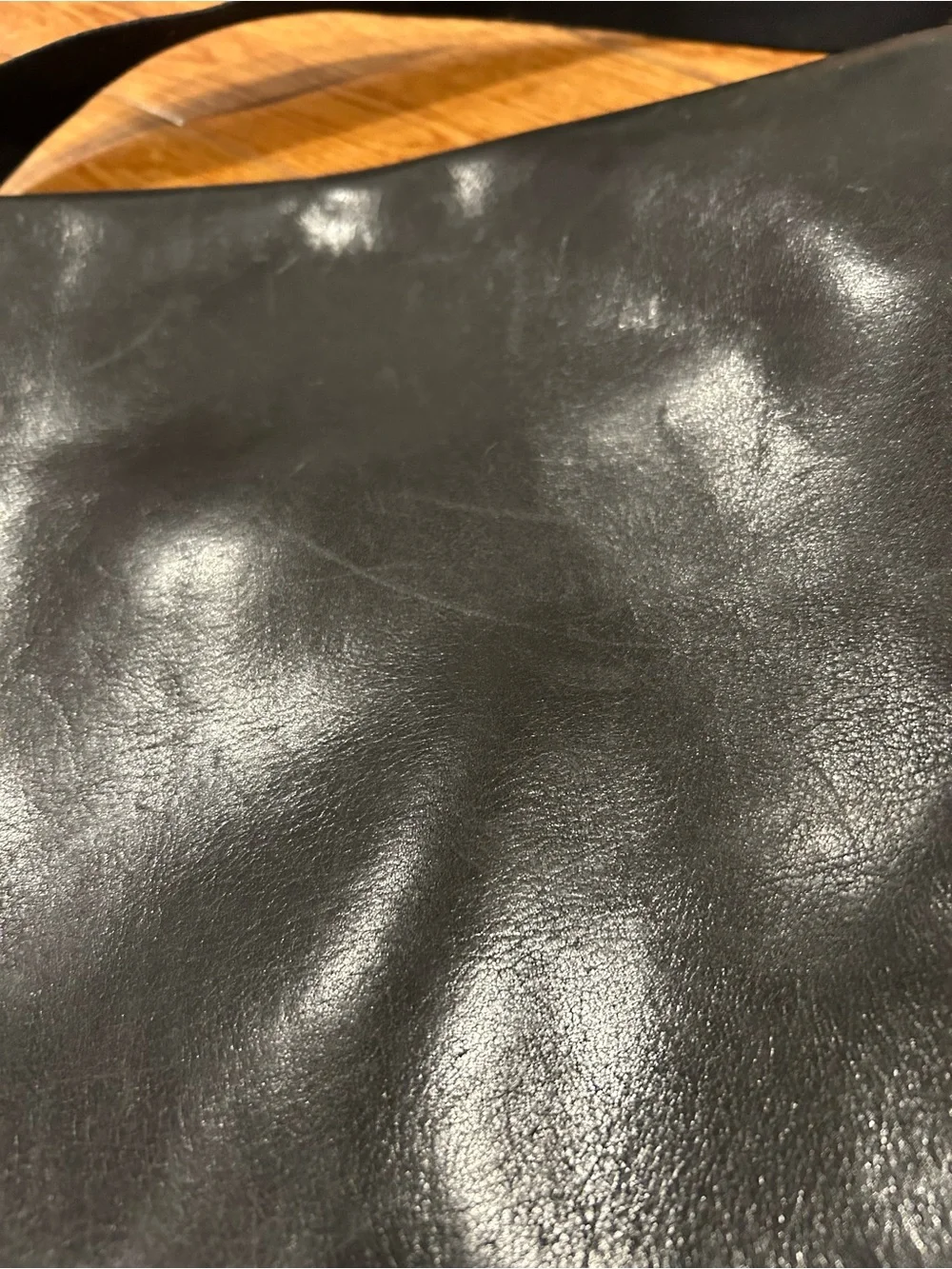 Jack Spade Black Leather Messenger Bag‎ Crossbody Laptop Briefcase Work Travel